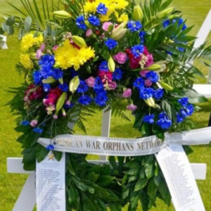 AWON BLUE YELLOW PINK WREATH