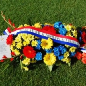 AWON BLUE YELLOW RED WREATH